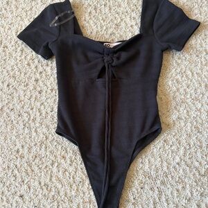 SO Black One Piece Bodysuit